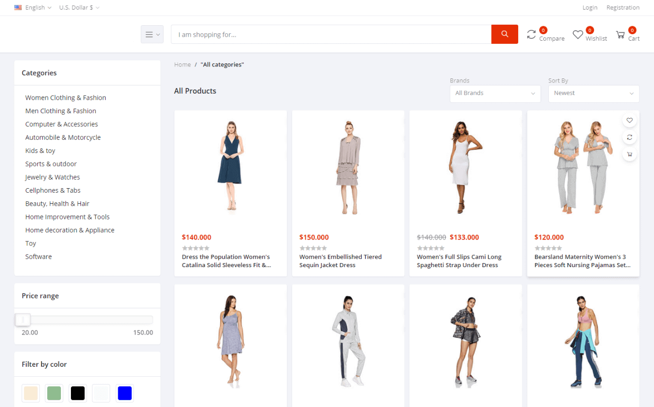 readymade Ecommerce app